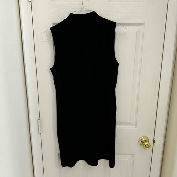 Eileen Fisher System Mockneck Women’s Top Size XS Black Stretchy Basic Layering - Picture 2 of 7